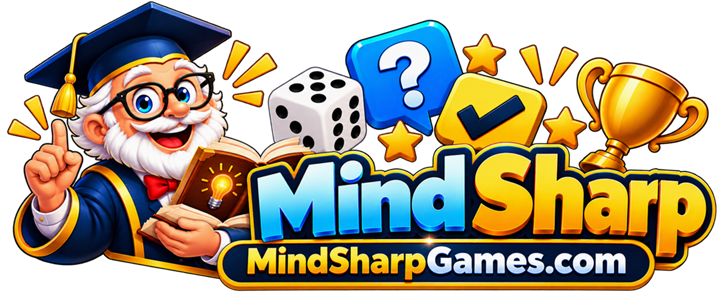 MindSharp Games logo, with the MindSharp professor